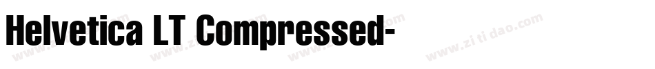 Helvetica LT Compressed字体转换